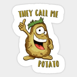 They Call Me Potato! Sticker